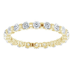 14K Yellow 1 CTW Natural Diamond Eternity Band Size 6