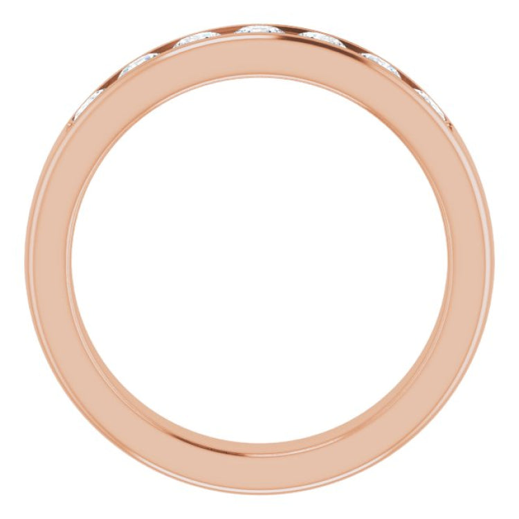 14K Rose 1 CTW Natural Diamond Band