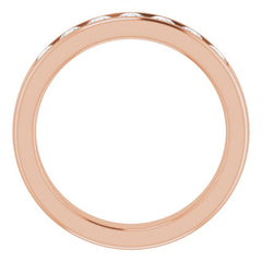 14K Rose 1 CTW Natural Diamond Band