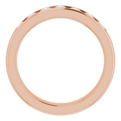 14K Rose 1 CTW Natural Diamond Band