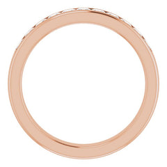 14K Rose 1 CTW Natural Diamond Band
