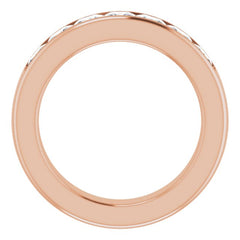 14K Rose 2 3/4 CTW Natural Diamond Band