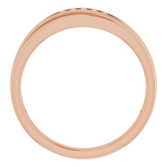14K Rose .07 CTW Natural Diamond Band