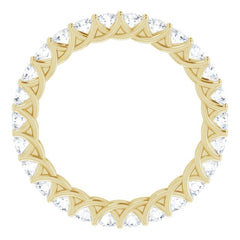 14K Yellow 1 1/2 CTW Natural Diamond Eternity Band