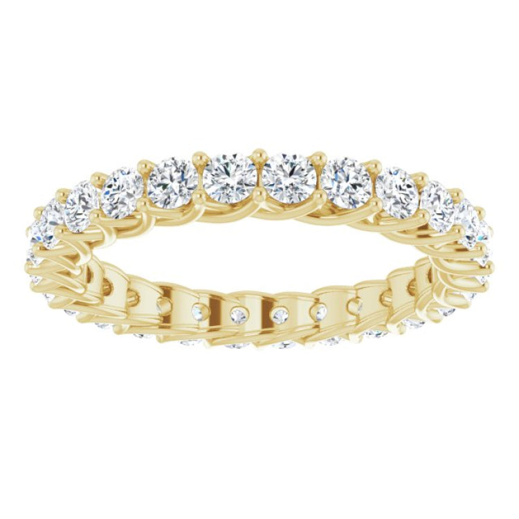14K Yellow 1 1/2 CTW Natural Diamond Eternity Band