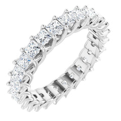 14K White 2 3/8 CTW Natural Diamond Eternity Band
