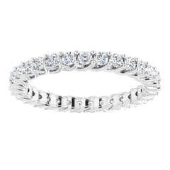 14K White 5/8 CTW Natural Diamond Eternity Band