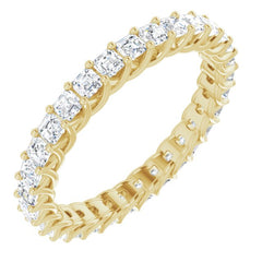 14K Yellow 1 1/2 CTW Natural Diamond Eternity Band Size 7