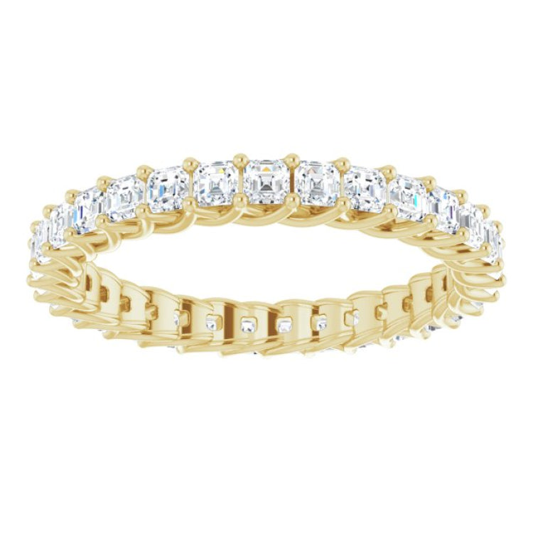 14K Yellow 1 1/2 CTW Natural Diamond Eternity Band Size 7