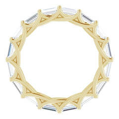 14K Yellow 1 5/8 CTW Natural Diamond Eternity Band Size 7