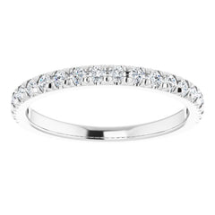 Platinum 1/3 CTW Natural Diamond French-Set Anniversary Band
