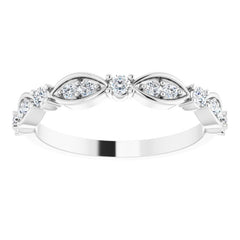 Platinum 1/4 CTW Natural Diamond Anniversary Band