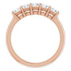 14K Rose 1/6 CTW Natural Diamond Anniversary Band