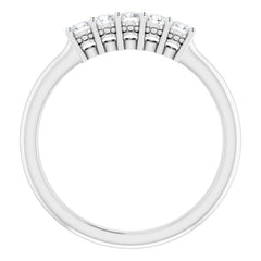 14K White 1/4 CTW Natural Diamond Anniversary Band