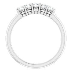 Platinum 1/3 CTW Natural Diamond Anniversary Band