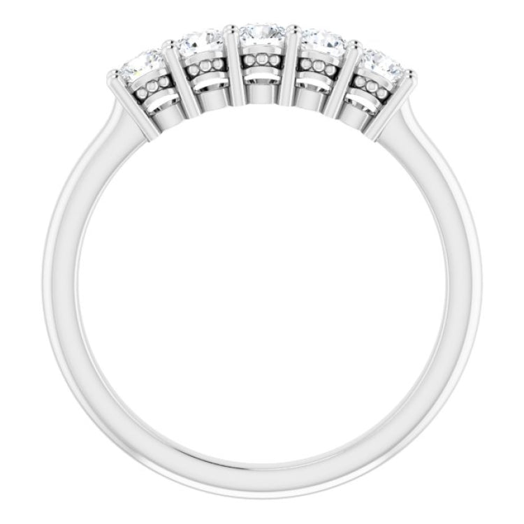 Platinum 1/3 CTW Natural Diamond Anniversary Band
