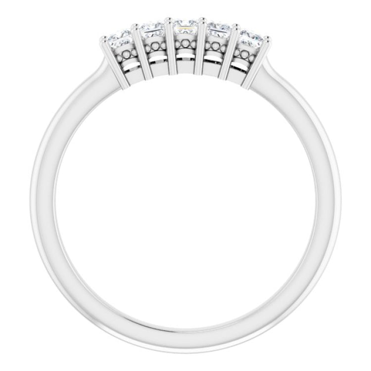 14K White 1/4 CTW Natural Diamond Anniversary Band