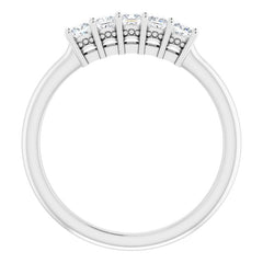 Platinum 1/3 CTW Natural Diamond Anniversary Band