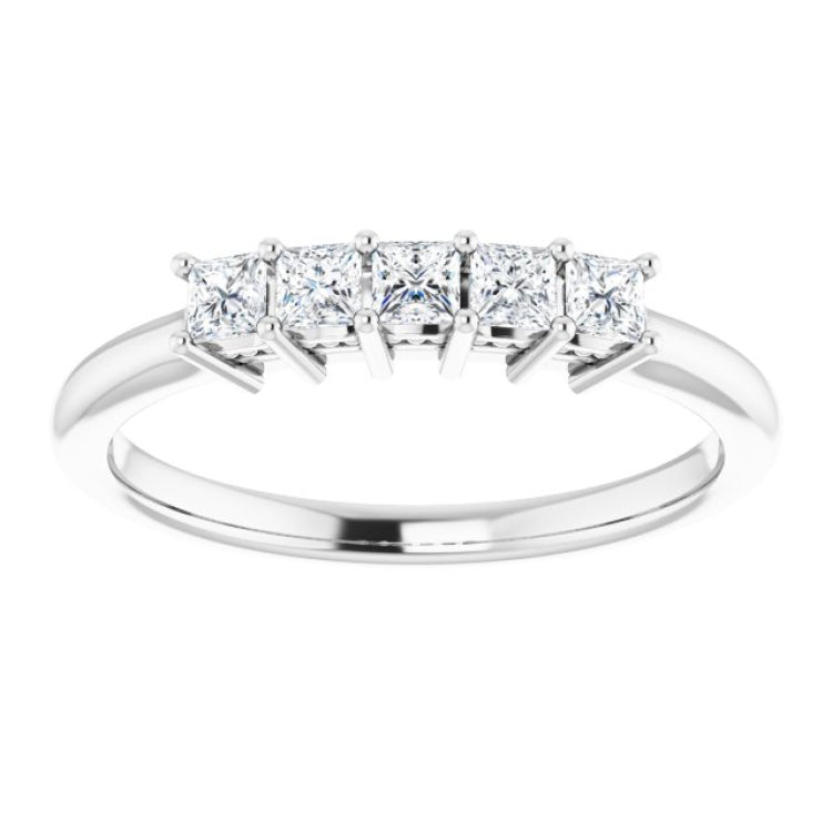Platinum 1/3 CTW Natural Diamond Anniversary Band