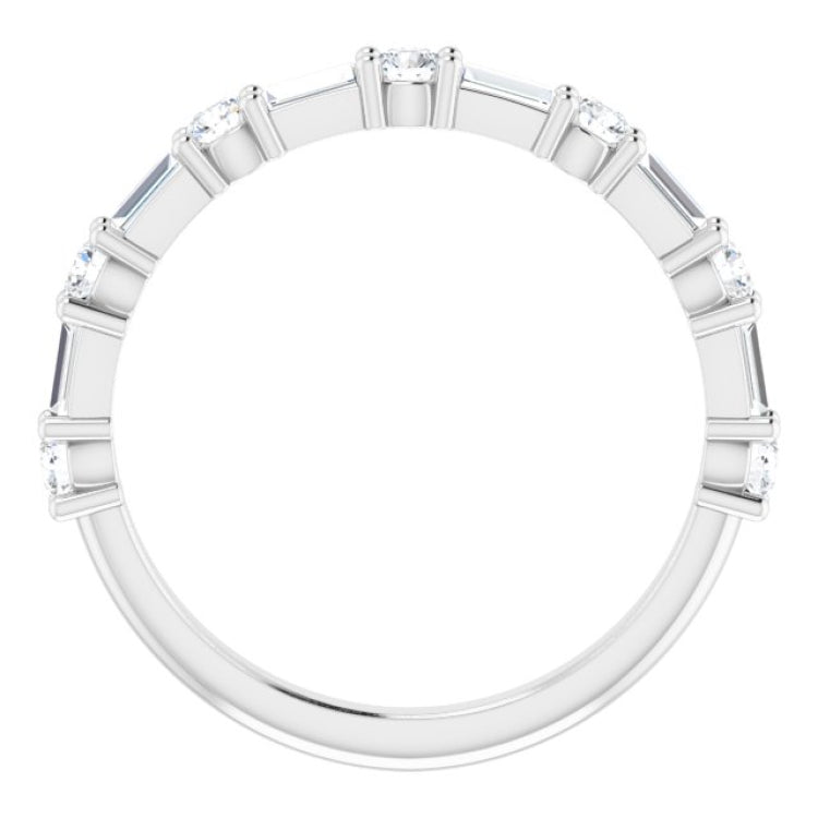 14K White 1/3 CTW Natural Diamond Anniversary Band