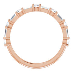 14K Rose 1/3 CTW Natural Diamond Anniversary Band