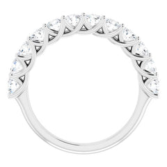Platinum 1 1/8 CTW Natural Diamond Anniversary Band