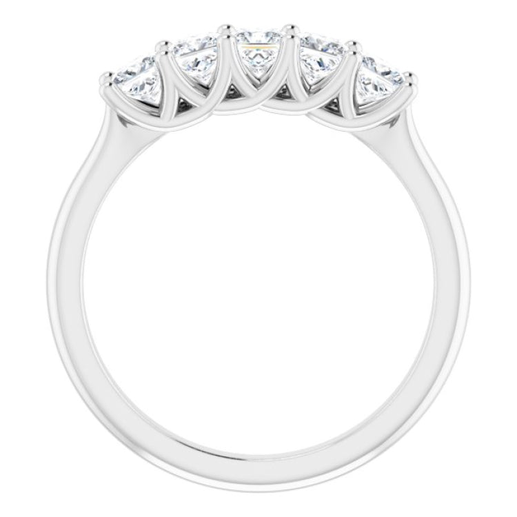 14K White 3/4 CTW Natural Diamond Anniversary Band