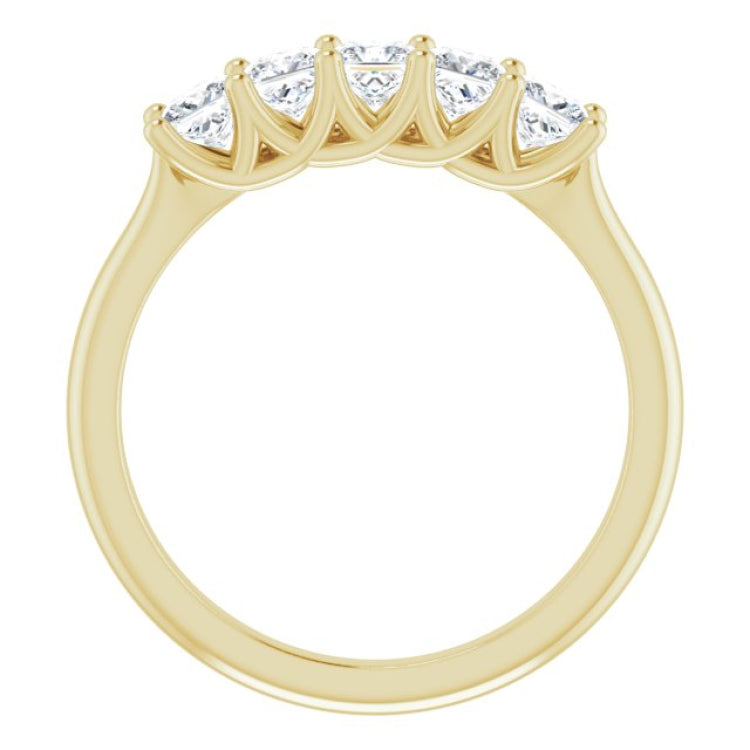 14K Yellow 3/4 CTW Natural Diamond Anniversary Band