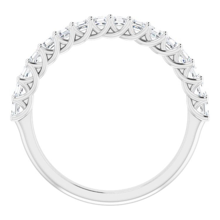 Platinum 3/4 CTW Natural Diamond Anniversary Band