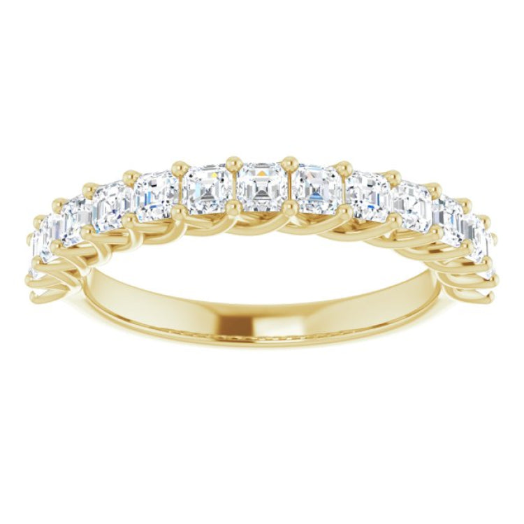 14K Yellow 1 1/8 CTW Natural Diamond Anniversary Band