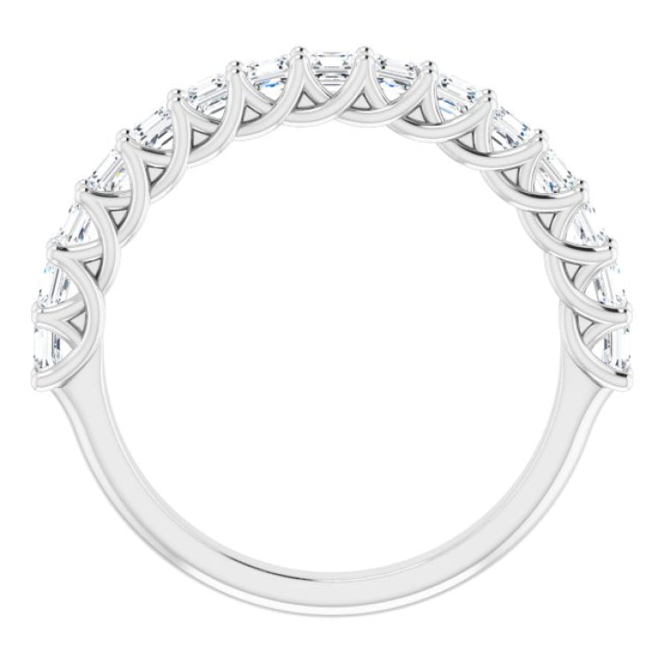 Platinum 1 1/8 CTW Natural Diamond Anniversary Band