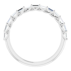 Platinum 3/8 CTW Natural Diamond Anniversary Band