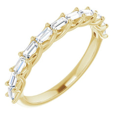 14K Yellow 3/8 CTW Natural Diamond Anniversary Band