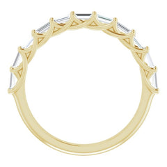 14K Yellow 3/8 CTW Natural Diamond Anniversary Band