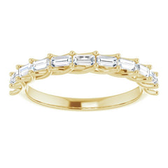 14K Yellow 3/8 CTW Natural Diamond Anniversary Band