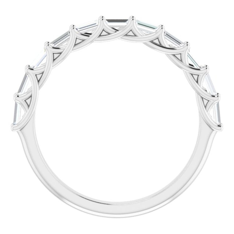 Platinum 3/8 CTW Natural Diamond Anniversary Band