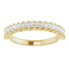 14K Yellow 1/2 CTW Natural Diamond Anniversary Band