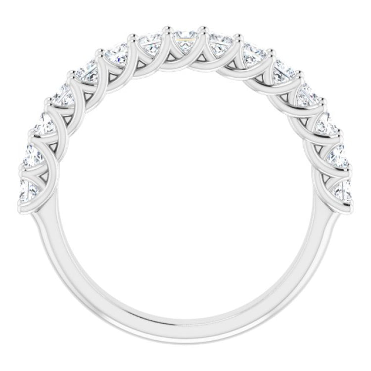 Platinum 1 CTW Natural Diamond Anniversary Band