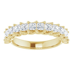 14K Yellow 1 1/3 CTW Natural Diamond Anniversary Band