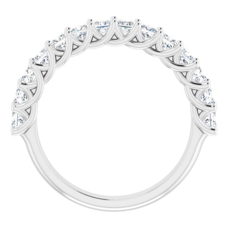 14K White 1 1/3 CTW Natural Diamond Anniversary Band