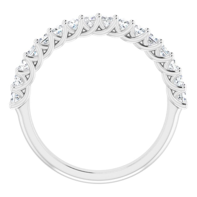 14K White 3/4 CTW Natural Diamond Anniversary Band