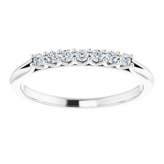 14K White 1/6 CTW Natural Diamond Anniversary Band