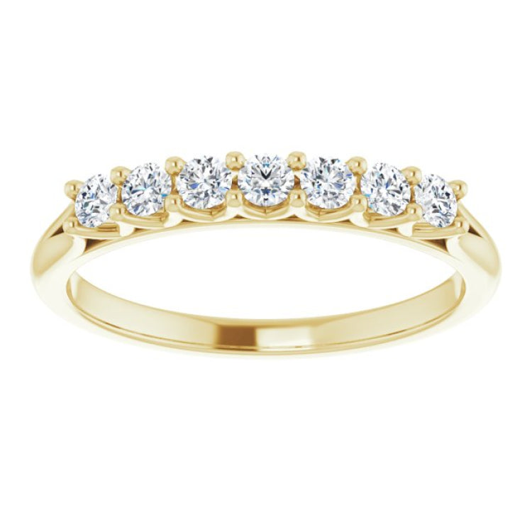 14K Yellow 1/3 CTW Natural Diamond Anniversary Band