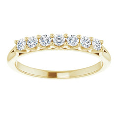 14K Yellow 1/3 CTW Natural Diamond Anniversary Band