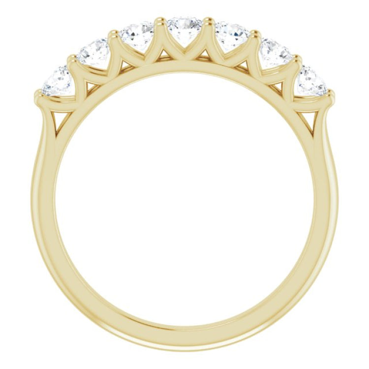 14K Yellow 5/8 CTW Natural Diamond Anniversary Band