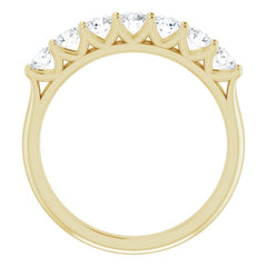 14K Yellow 5/8 CTW Natural Diamond Anniversary Band