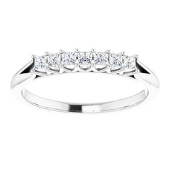 14K White 1/4 CTW Natural Diamond Anniversary Band