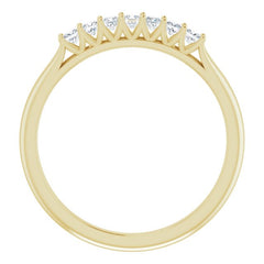 14K Yellow 1/4 CTW Natural Diamond Anniversary Band