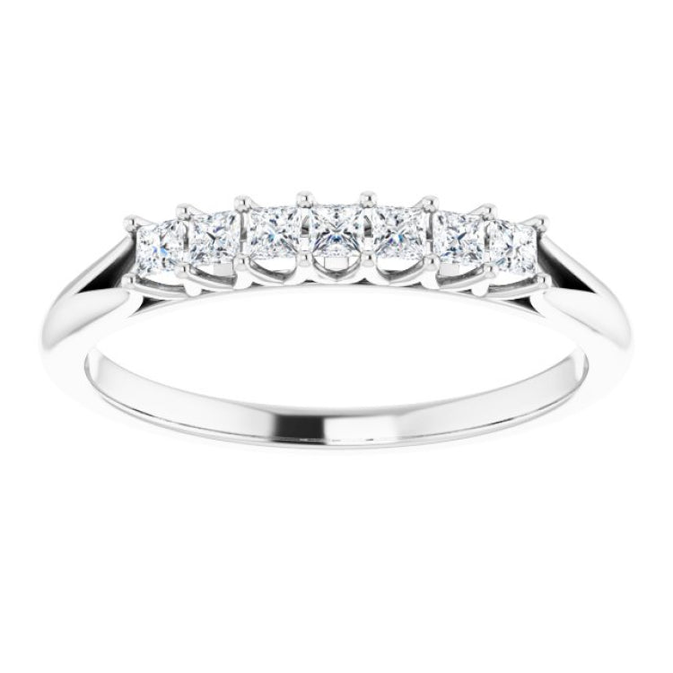 Platinum 1/4 CTW Natural Diamond Anniversary Band
