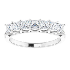 14K White 9/10 CTW Natural Diamond Anniversary Band
